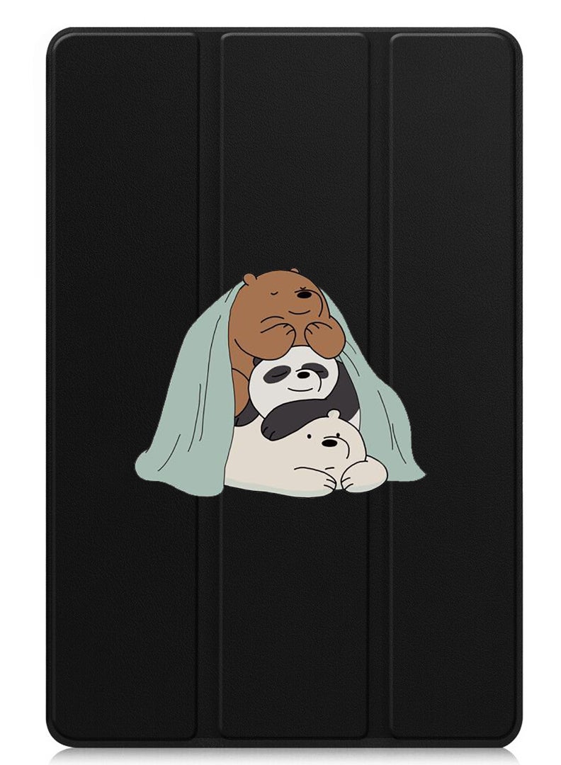 Theodor Protective Flip Case For Samsung Galaxy Tab S6 Lite (2024) With Trifold Stand Auto Wake Sleep Shockproof Cover 3 Panda sitting - Image 1