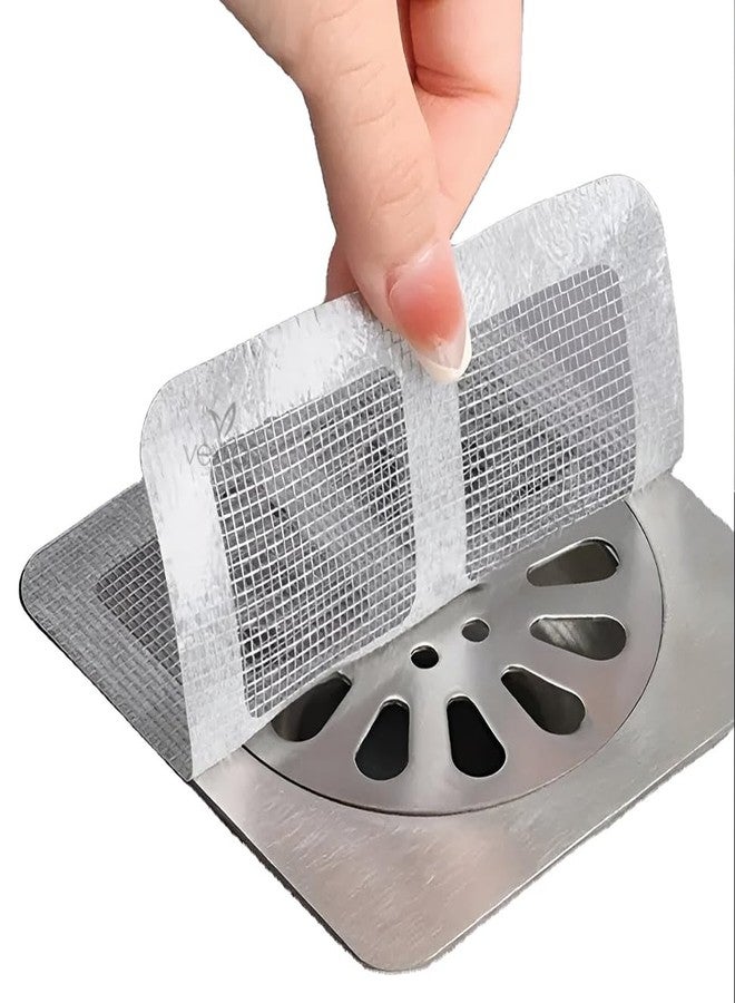 Vexton 20PCS Disposable Sticky Shower Hair Catcher for Bathroom & Kitchen Drain Sink Cover - Image 1