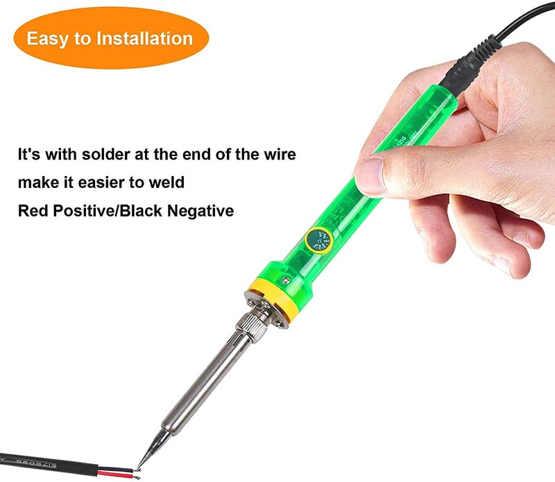 FEDUS FEDUS 10x 12V DC Power Pigtail Female 55 21mm Cable Plug Wire for CCTV Pack of 5  - Image 3
