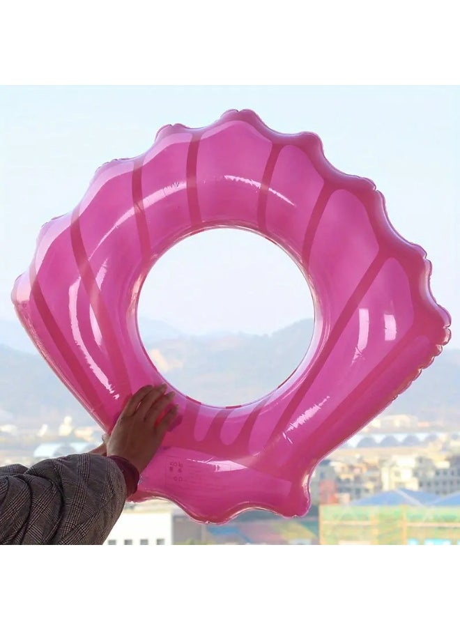 Goolsky 1PC Shell-Shaped Inflatable Swimming Ring, PVC, Uncharged, Universal Fit for Kids & Adults, Outdoor Play, Beach & Pool Fun, Holiday Essentials  - Image 5