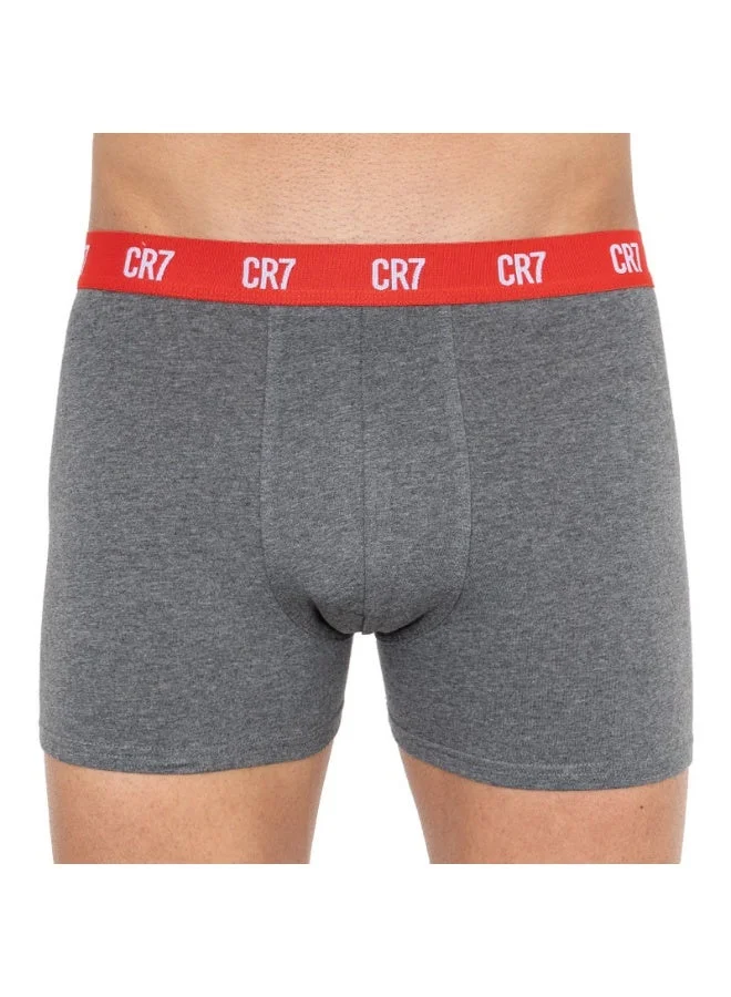 سي ار7 CR7 Men’s 3‑Pack Cotton Blend Trunk Underwear – Breathable, Comfortable Everyday Support