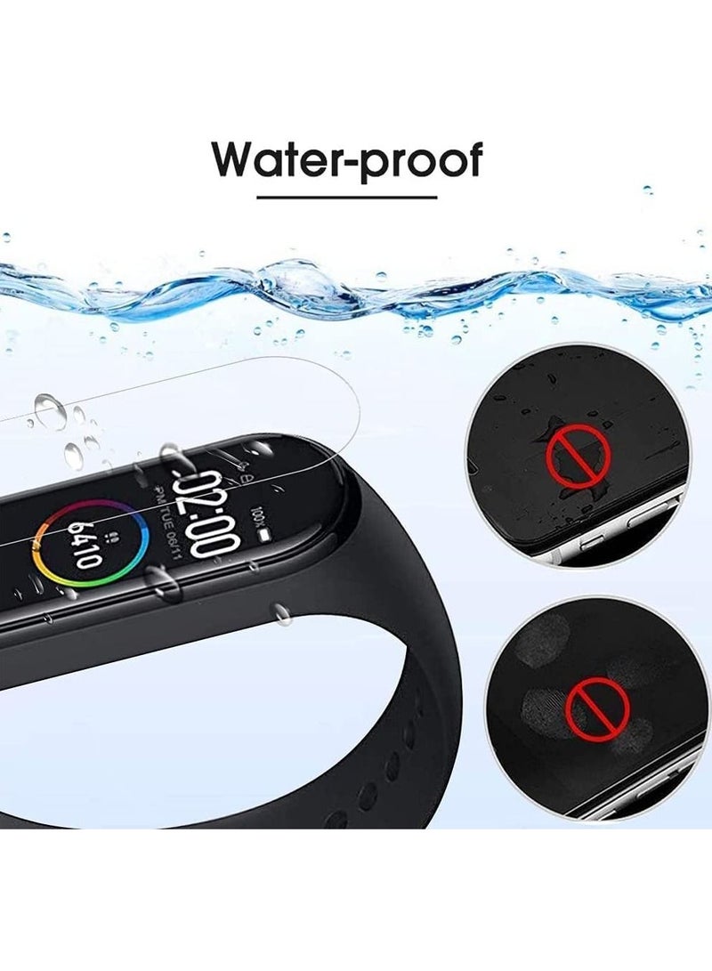 Excefore فيلم واقي، متوافق مع Xiaomi Mi Smart Band 6، غطاء كامل/خالي من الفقاعات/حساس للمس/مضاد للخدش/غير زجاجي (4 قطع) - Image 5