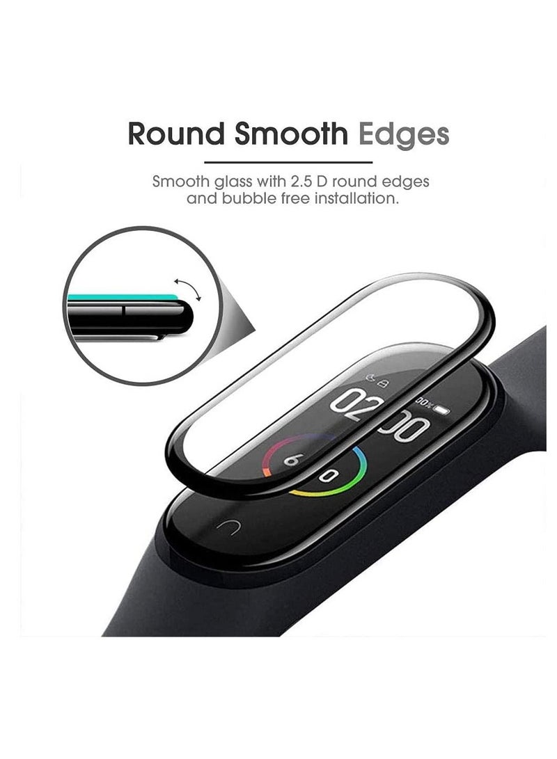 Excefore فيلم واقي، متوافق مع Xiaomi Mi Smart Band 6، غطاء كامل/خالي من الفقاعات/حساس للمس/مضاد للخدش/غير زجاجي (4 قطع) - Image 4