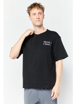 Reebok Men Sportswear Fit Short Sleeves Outdoor T-Shirt, Black  - Image 1