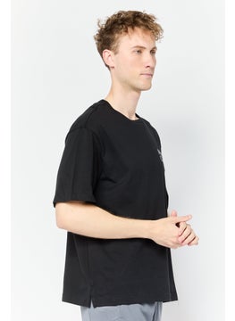 Reebok Men Sportswear Fit Short Sleeves Outdoor T-Shirt, Black  - Image 2