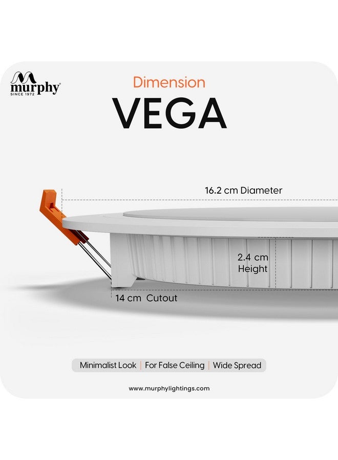 Murphy Polycarbonate 15W Vega 3-In-1 Round Led Panel Ceiling Color Changing Light (Cool White/Warm White/Natural White, Pack Of 12) - Image 4