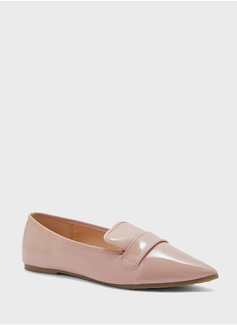 ELLA Patent Pointy Toe Flat Shoe