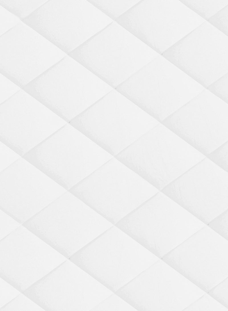 Story@Home لحاف عكسي مضاد للحساسية، حشوة بوليستر من الألياف الدقيقة 250 جرام لكل متر مربع، 250 سم × 230 سم، سيليكون مجوف، أبيض، مجموعة من قطعة واحدة بحجم كوين  - Image 5