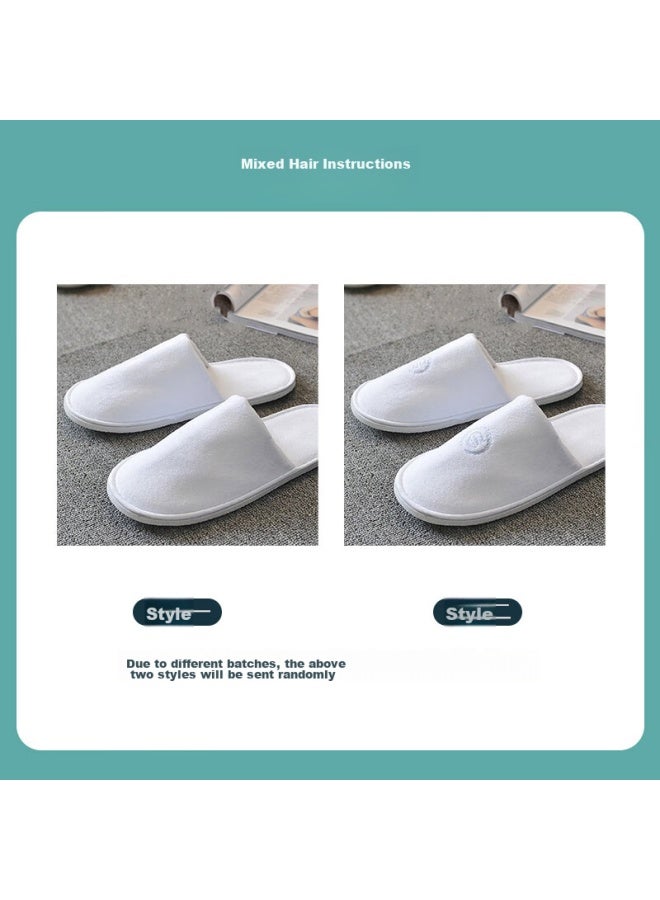 BWNK Disposable Slippers, 5 Pairs, For Guests, Hotels, Beauty Salons, Non-Slip, Thickened, Portable, For Travel, Suitable For Homestays - Image 4
