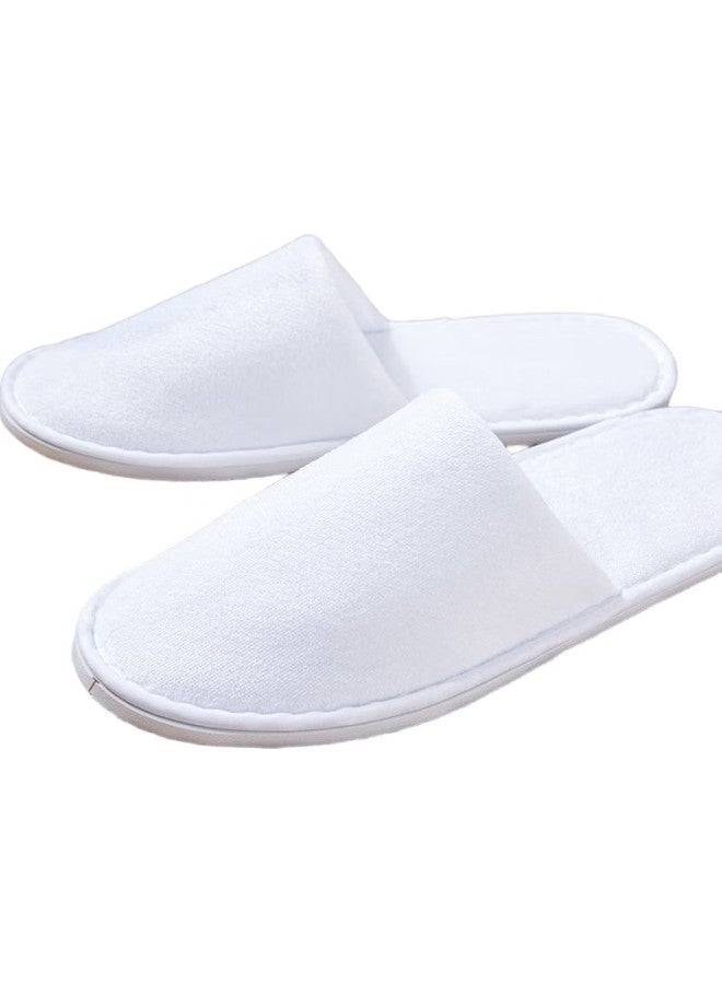 BWNK Disposable Slippers, 5 Pairs, For Guests, Hotels, Beauty Salons, Non-Slip, Thickened, Portable, For Travel, Suitable For Homestays - Image 1
