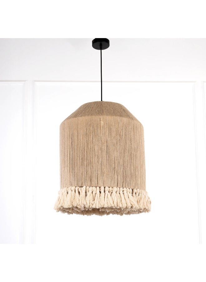 tbshomelamp Jute-Boho Celling Lighting Beige  40x45 cm 