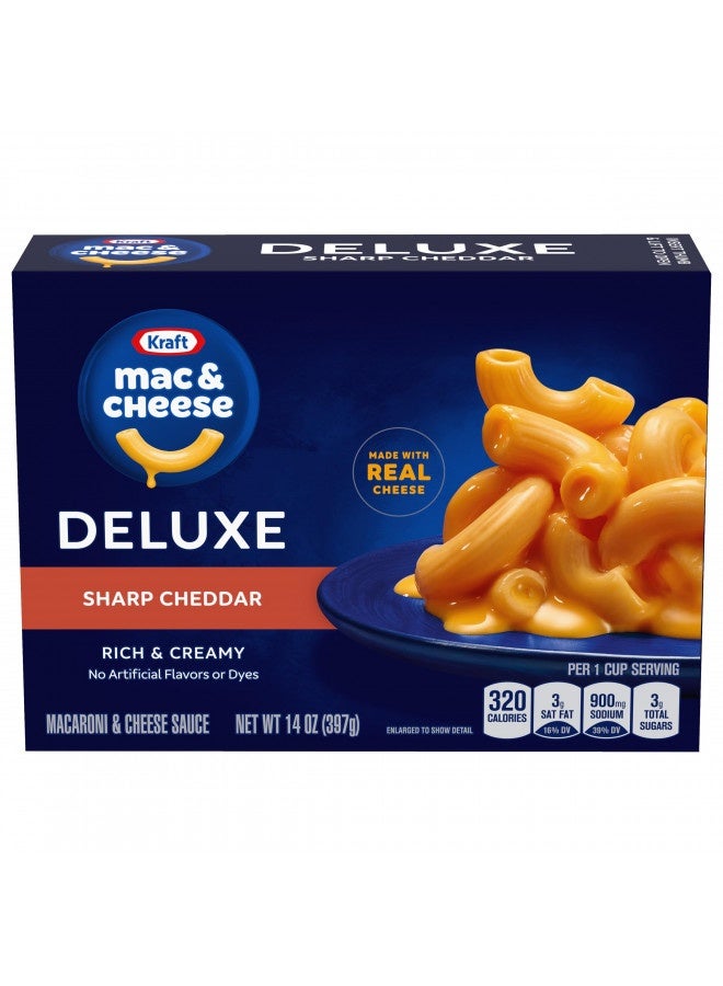 Kraft Deluxe Sharp Cheddar Macaroni And Cheese Dinner (14 Oz Box) - Image 1