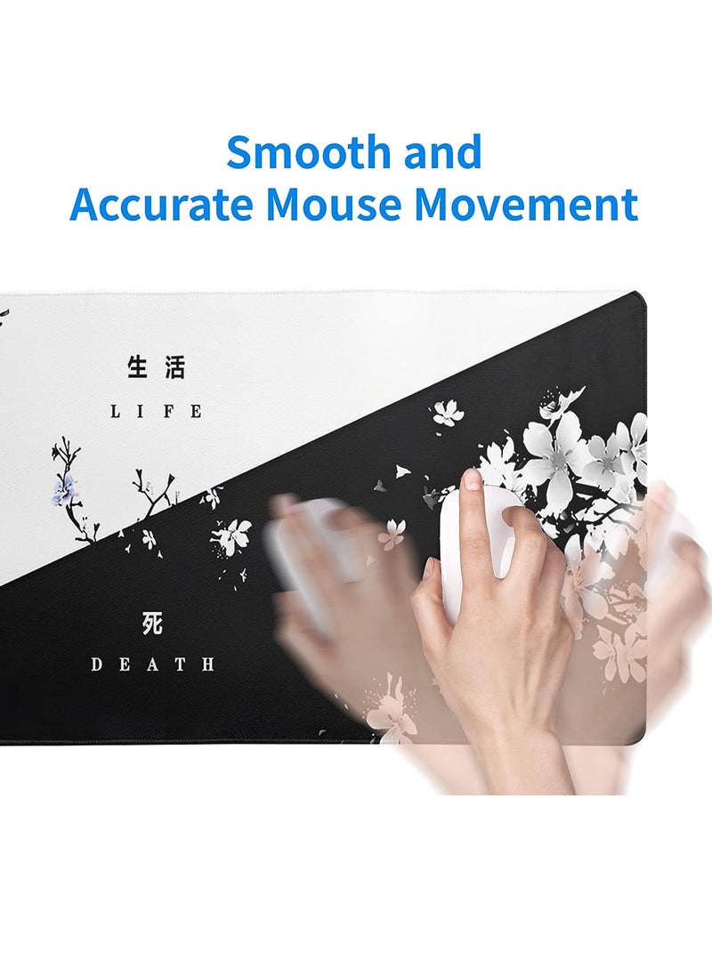 Japanese Black and White Gaming Mouse Pad Mat XL Size Anti Slip Base – Speed Edition | 70 X 30 cm - pzsku/Z319B90B83089BB3B6DD0Z/45/_/1732573451/6dbba6a2-dc4c-401e-8484-9ab05fbcf8a9