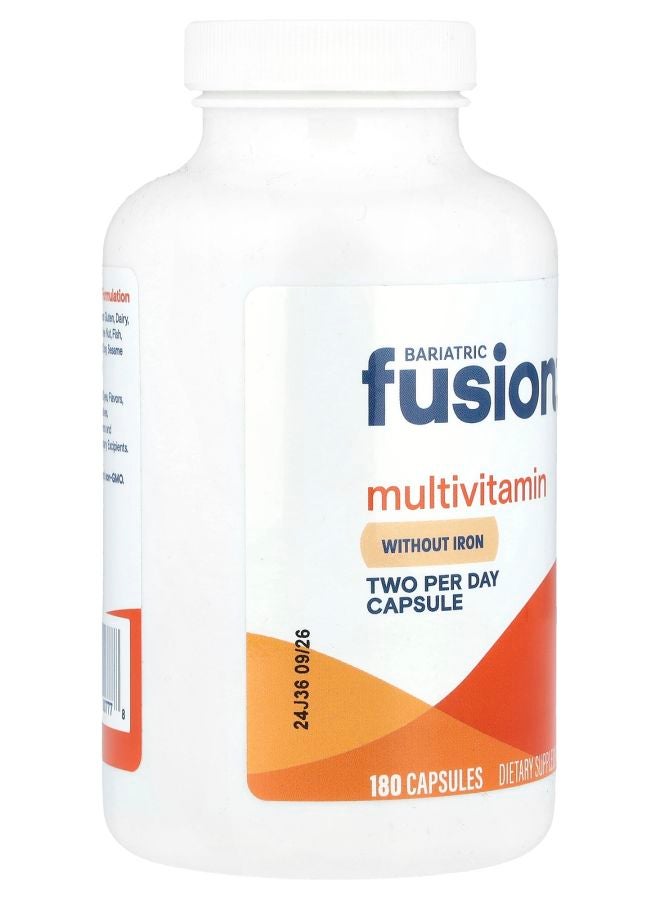 Bariatric Fusion Multivitamin Without Iron 180 Capsules - Image 2