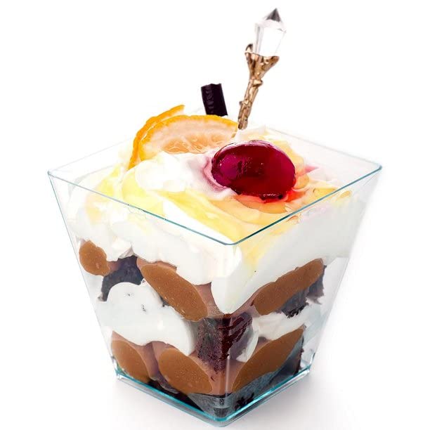 Alpha Basics 110ml Mousse Pudding Dessert Cups (Pack of 20) - Image 2