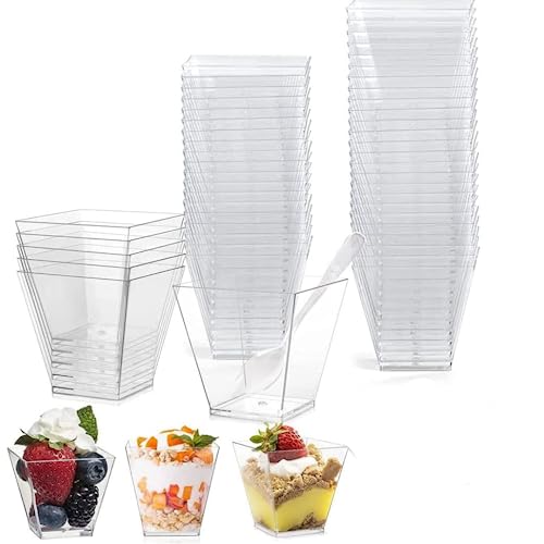 Alpha Basics 110ml Mousse Pudding Dessert Cups (Pack of 20) - Image 1