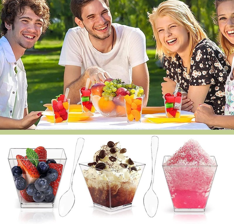 Alpha Basics 110ml Mousse Pudding Dessert Cups (Pack of 20) - Image 5