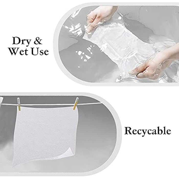 optxpnd Disposable Face Cloths for Washing Disposable Towels Facial Towelettes Facial Cleansing Cloths (2 Pack) - Image 4