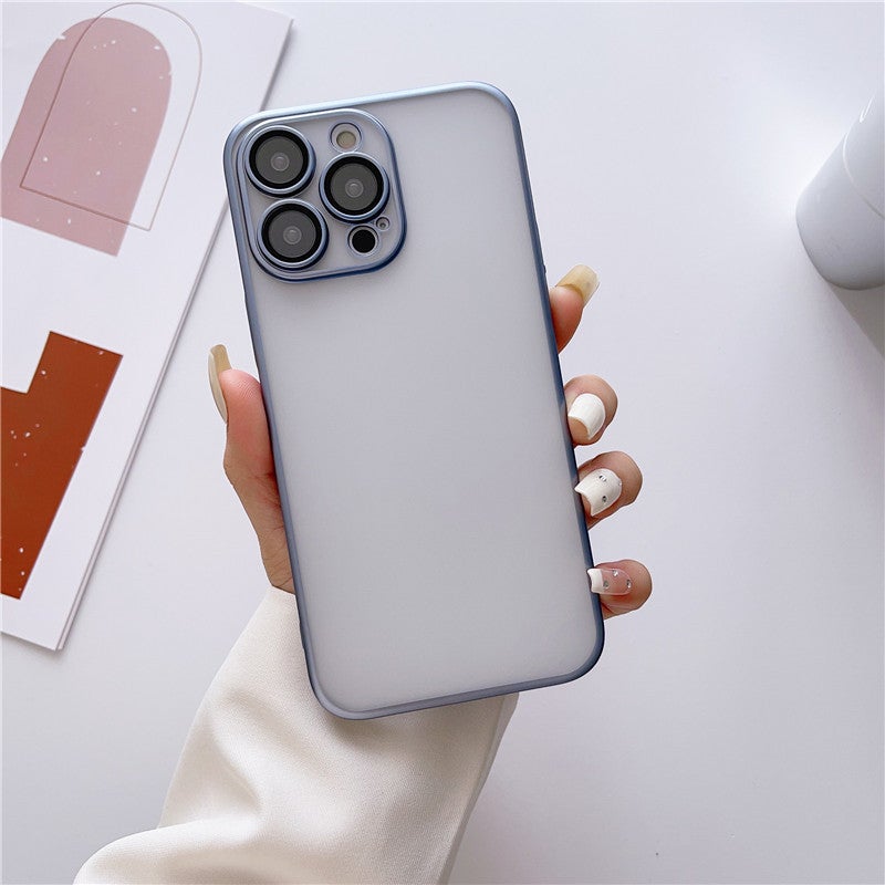 Suitable for Apple 15 Frosted Mobile Phone Case Electroplating Ultra-Thin Iphone14Promax Anti-Fall Hard Shell 13 Protective Cover Factory - Image 3