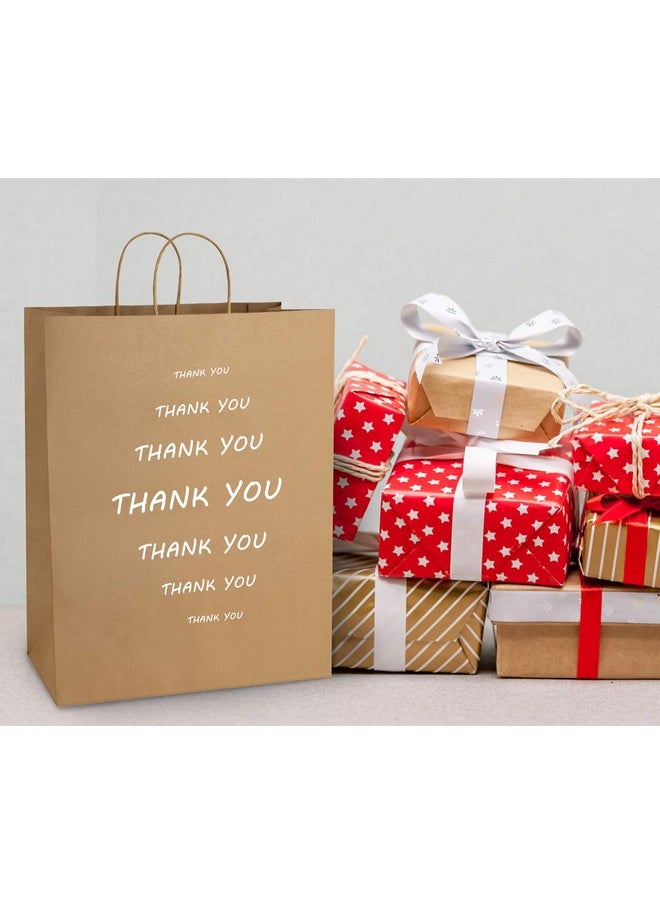 BagDream - Paper Bags 13X7X17 50Pcs Gift Bags Party Bags Shopping Bags Retail Bags Merchandise Bags Recycled Brown Kraft Paper Bags With Handles Bulk - Image 1