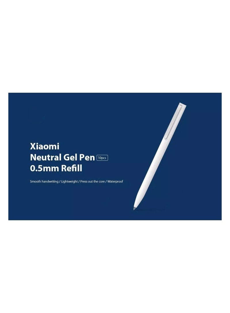 Xiaomi Mijia Mi Gel Ink Pen White - MJZXB01WC 0.5mm Quick Dry Writing Pen - Image 2
