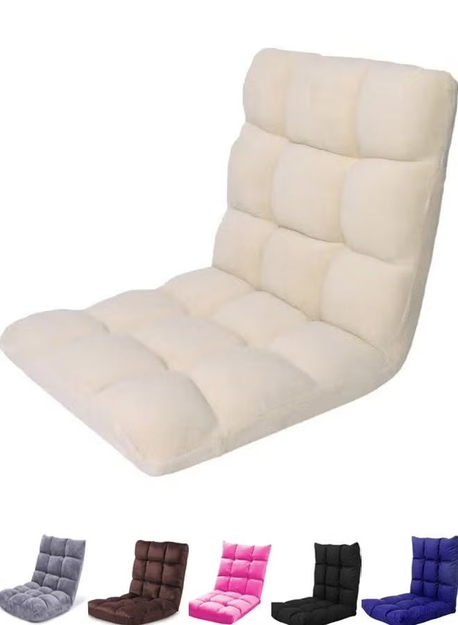 Cady One Ground chair for camping and trekking, multi-colored, velvet-quality foam padded with adjustable back, 10 x 50 x 110 cm - Image 1