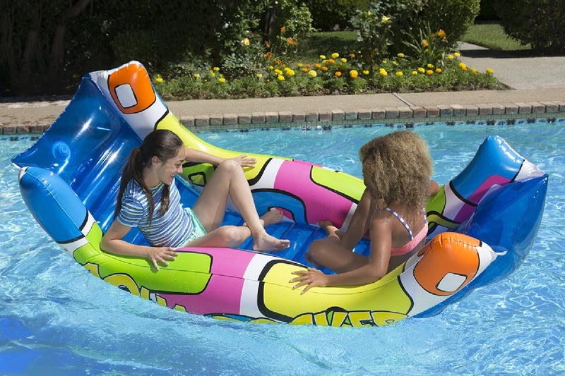 Poolmaster Aqua Rocker Inflatable Swimming Pool Float Ride On, Outdoor Toy For 8 Years Old and Up Boys, Girls, and Adults Pool Blow-Up Floatie and Lounge - Image 2