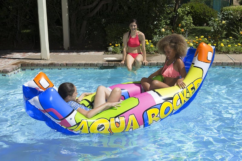 Poolmaster Aqua Rocker Inflatable Swimming Pool Float Ride On, Outdoor Toy For 8 Years Old and Up Boys, Girls, and Adults Pool Blow-Up Floatie and Lounge - Image 3
