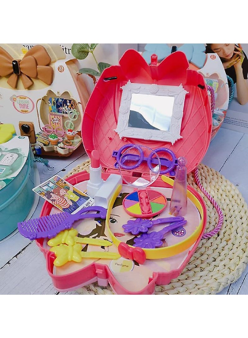 Girls Shoulder Bag Portable Play House Makeup Tools Set - Image 2