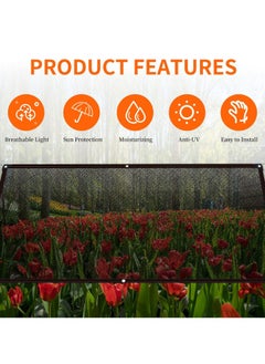 Generic Shade Cloth 90% 3 x 4 M Sun Shade Net with Grommets UV-Blocking Net for Plants Cover Greenhouse Barn Flowers Patio Lawn Outdoor  - Image 5