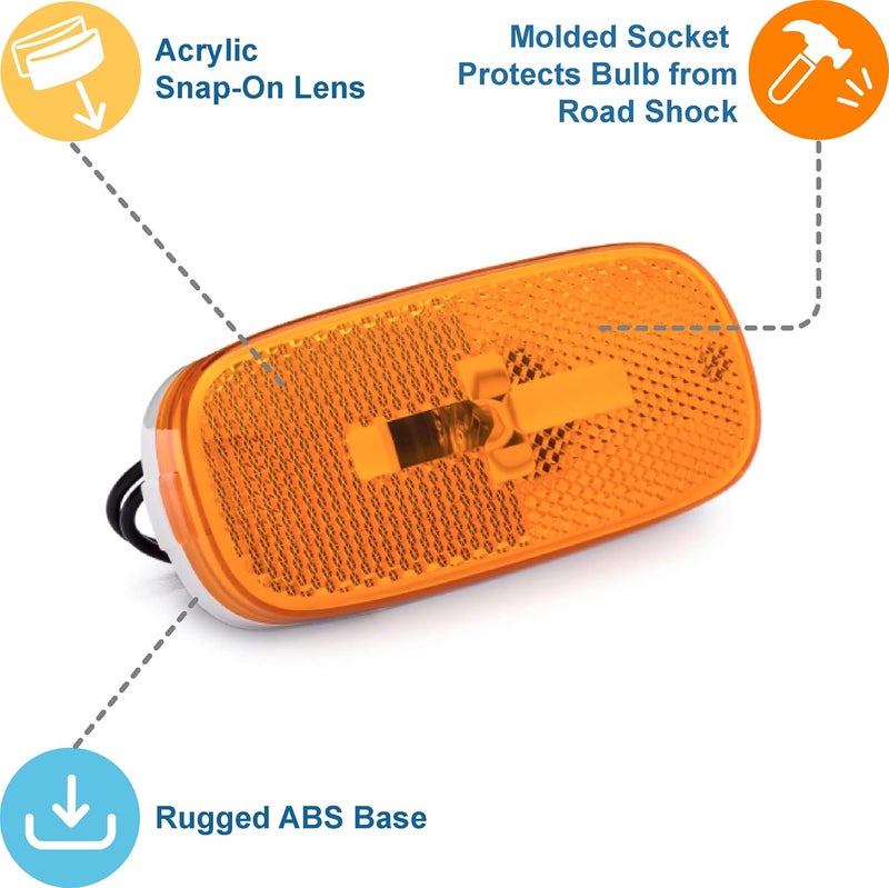 Lumitronics RV Clearance Marker Light (Amber) - Image 3