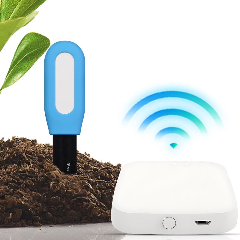 Smart Soil Meter: 2-in-1 Stainless Steel Probe - Voice Assistant Control & Auto Watering, Bluetooth Plant Sensor for Indoor Outdoor Potted Plants, Gardeners and Plant Lovers - Image 1