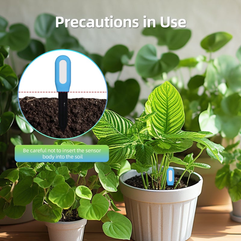 Smart Soil Meter: 2-in-1 Stainless Steel Probe - Voice Assistant Control & Auto Watering, Bluetooth Plant Sensor for Indoor Outdoor Potted Plants, Gardeners and Plant Lovers - Image 5