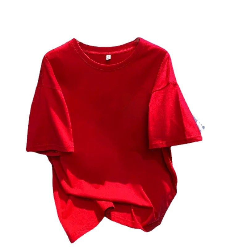 2023 Rabbit Year Red Tee Womens Fashion Base Shirt Red