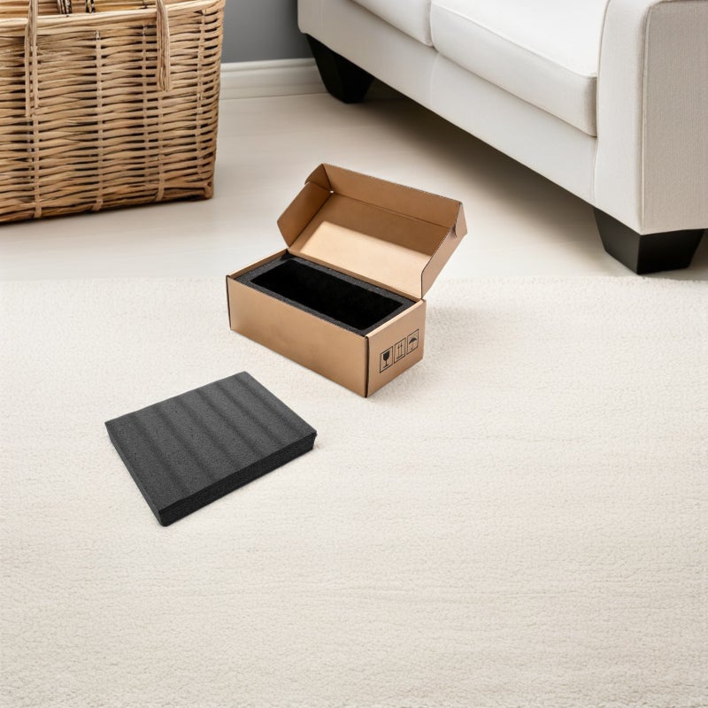 2Pcs Black Foam Packing Sheets for Shipping Lightweight Protective Foam Padding - Image 5