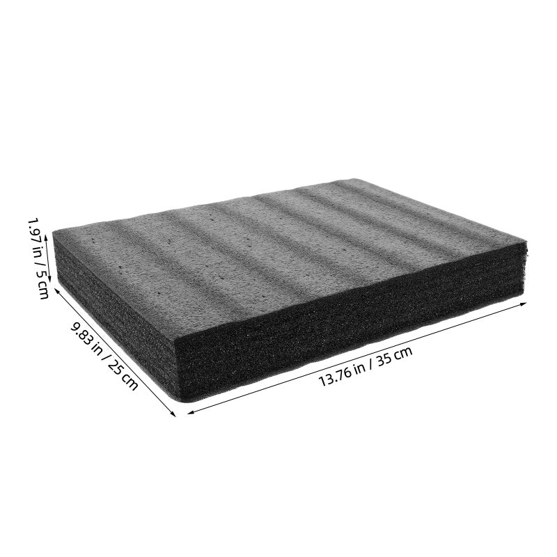 2Pcs Black Foam Packing Sheets for Shipping Lightweight Protective Foam Padding - Image 2