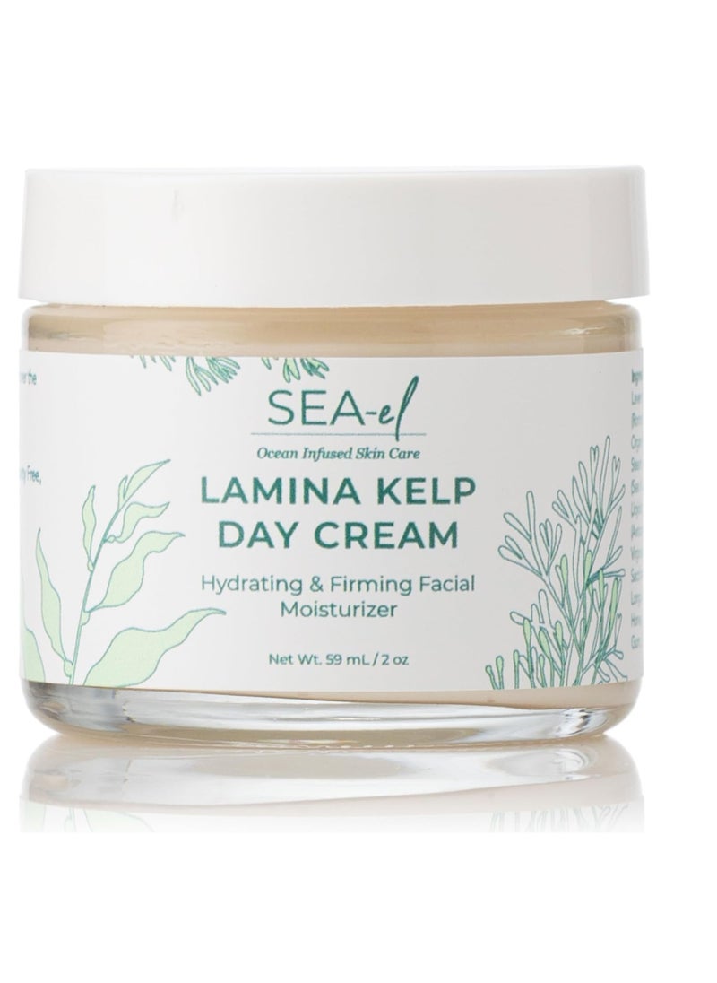 Sea-El Lamina Sea Kelp Day Cream Hydrating & Firming Anti Aging Glow Natural & Organic Dry Skin Care - Daily Face Moisturizer for Women & Men - 2 Oz  - Image 1
