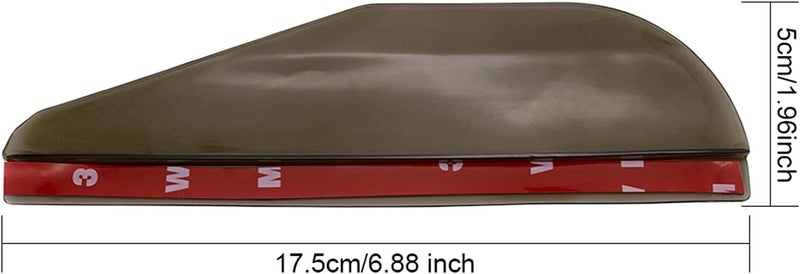 DEMULAX Car Rear View Side Rain Shield - 2 Pcs - Image 2