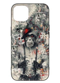 Protective Printed Mobile Cover Chimpanzee Monkey In Black And White For Apple iPhone 12 Pro Max