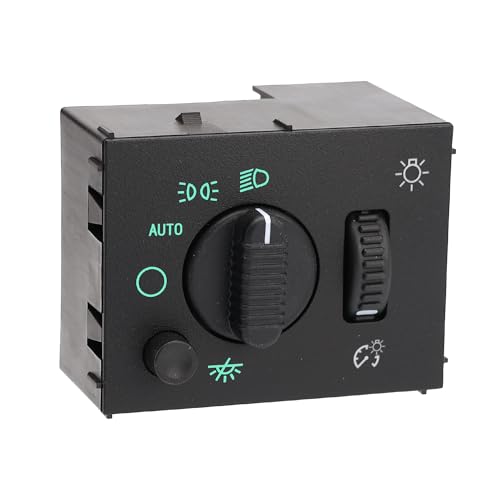 Headlight Switch Headlamp Dimmer Switch Compatible with 20032006 Cadillac Escalade Chevy Avalanche Silverado 1500 2500 3500 Suburban Tahoe GMC Sierra Yukon Replaces 19381535 Green Light