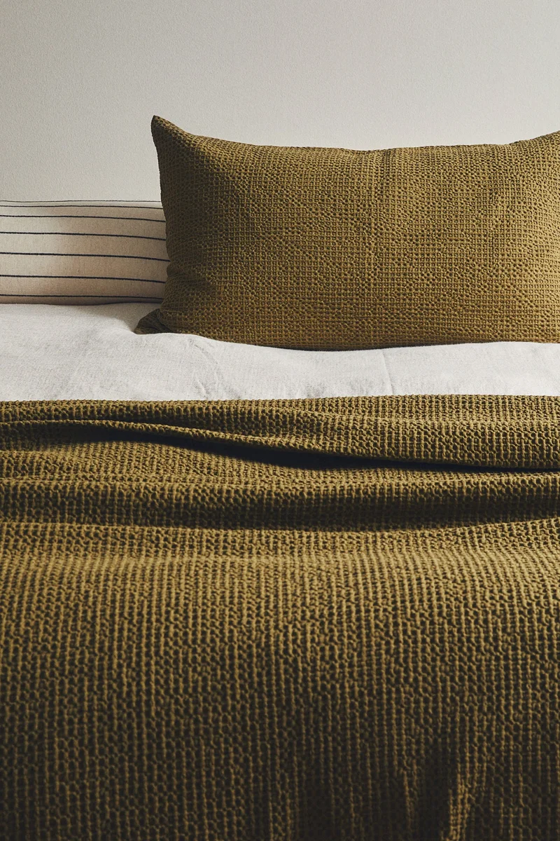 H&M Waffled cotton cushion cover