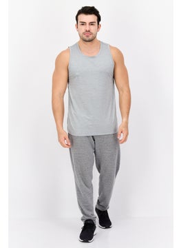 Legend Men Sportswear Sleeveless Training Tank Top, Light Grey  - Image 4