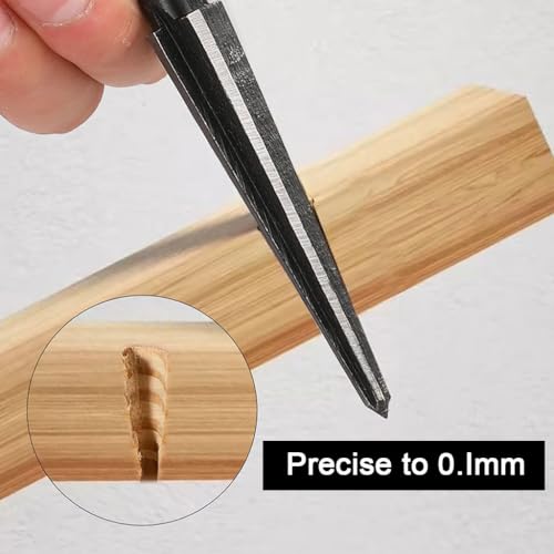 Serplex® 2Pcs Hand Reamer Set 3-13mm, T Handle Tapered Reamers with Detachable Cross Bar, 1/4" Hex Shank, Manual & Power Tool Use, Carbide Alloy, for Wood, Metal, Plastic DIY & Professional Repair - Image 5