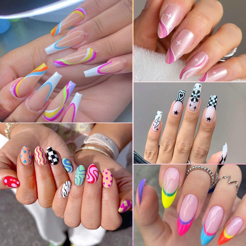 Gorvalin Nail Art Pens for Nail Painting, 12 Colors 0.7mm Nail Art Marker Pens for Valentine' Day Painting Nail Point Graffiti Dotting Liner Pen for Home Salon Quick Dry Manicure - Image 3