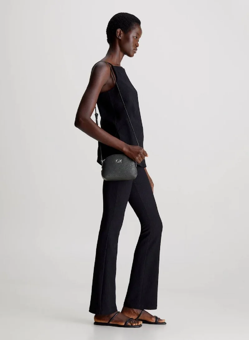 CALVIN KLEIN Women's Small Logo Crossbody Bag - Polyester, Black