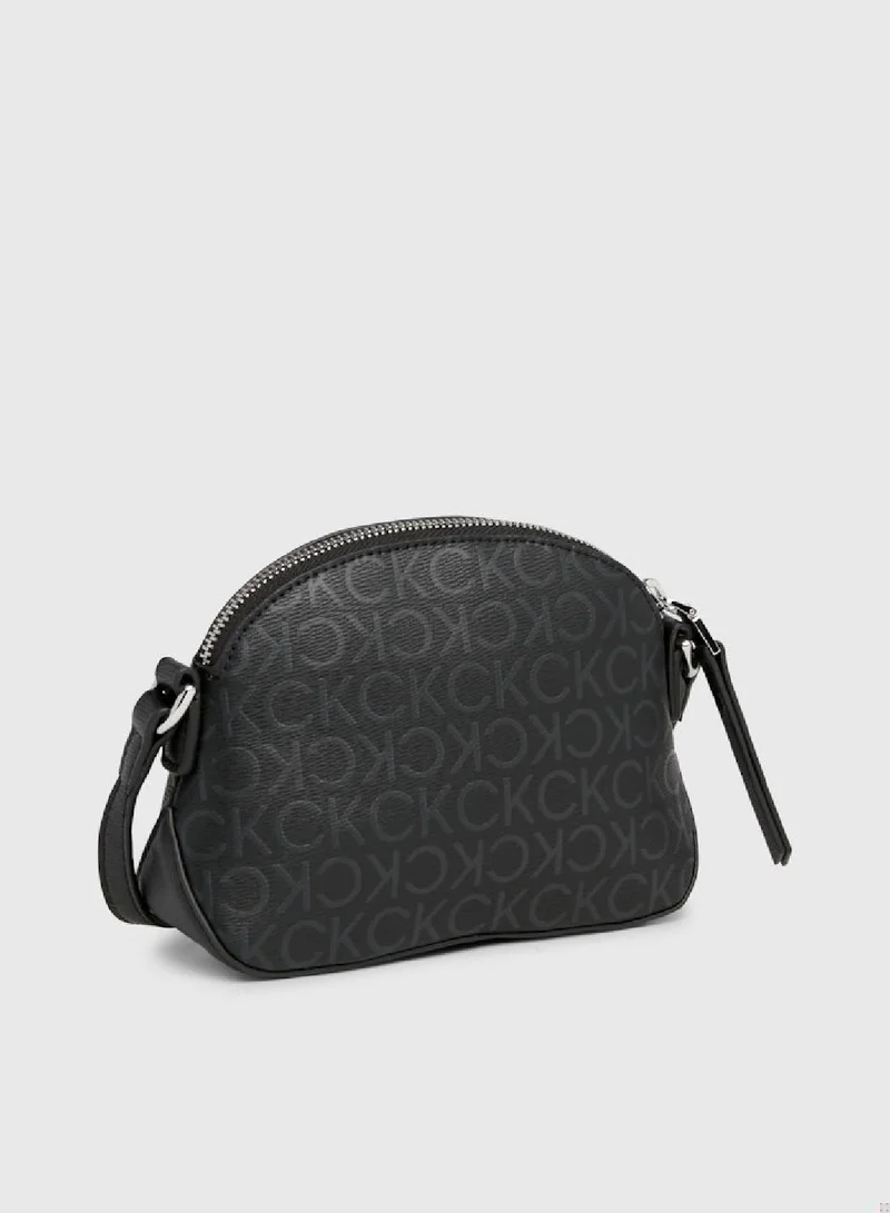 CALVIN KLEIN Women's Small Logo Crossbody Bag - Polyester, Black