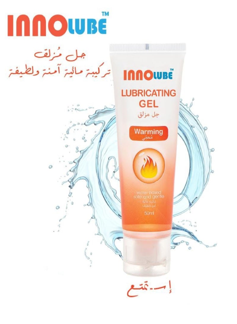 InnoLube Two Pieces Of Lubricating Gel Warming Water Based Safe And Gentle 2X50ml - Image 2