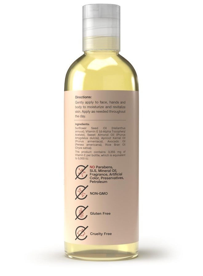 Coera زيت فيتامين E من كويرا | 5,000 وحدة دولية | 4 أونصة سائلة | زيت مرطب ومغذي للبشرة للوجه واليدين والجسم | خالي من البارابين وSLS والعطور - Image 2