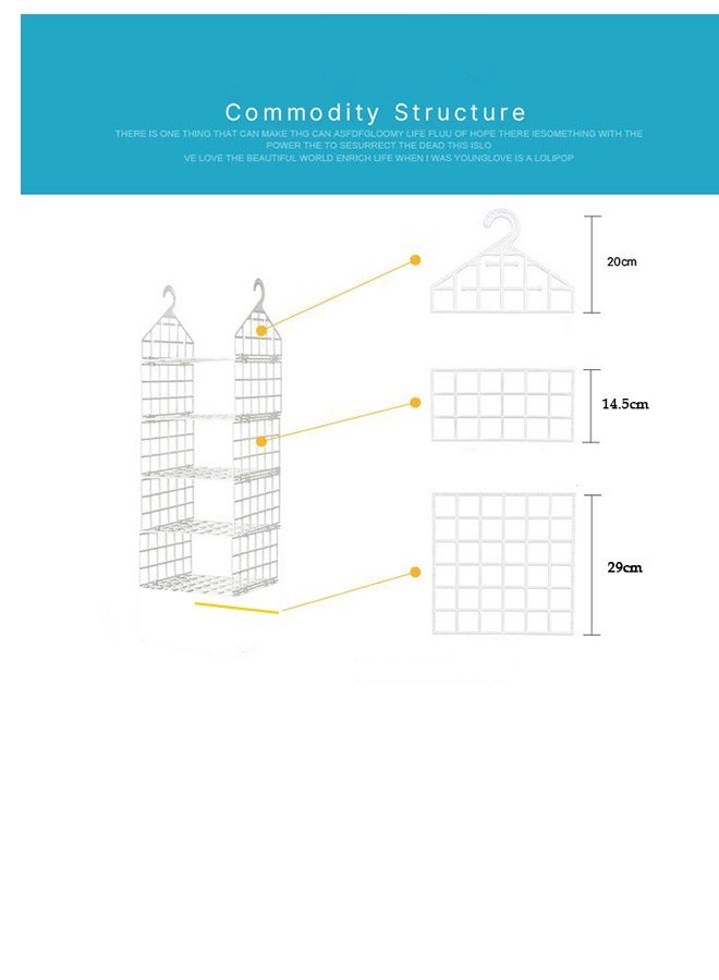 Yameem 5 Layer Foldable Wardrobe Hanging Storage Organizer  - Image 3