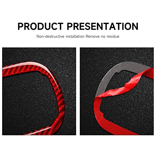 BRMYL Car Seat Adjustment Button Trim Decals for 2015-2023 Dodge Challenger Accessories Carbon Fiber Stickers - Image 4